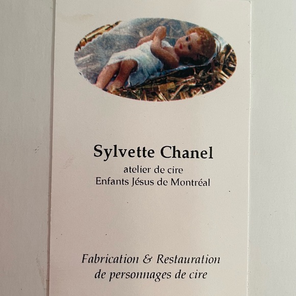 Nativity:wax baby Jesus (classic santon style) in his cradle.Handmade.Impeccable - Picture 11 of 12